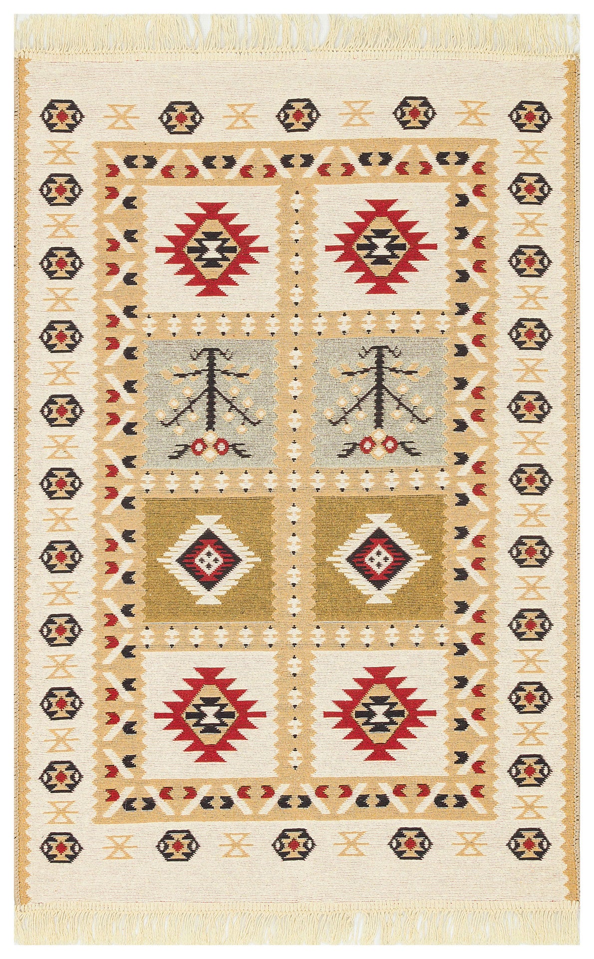 Rustic Modern Rug | Rugs for Living Room | Demaer Home Decor