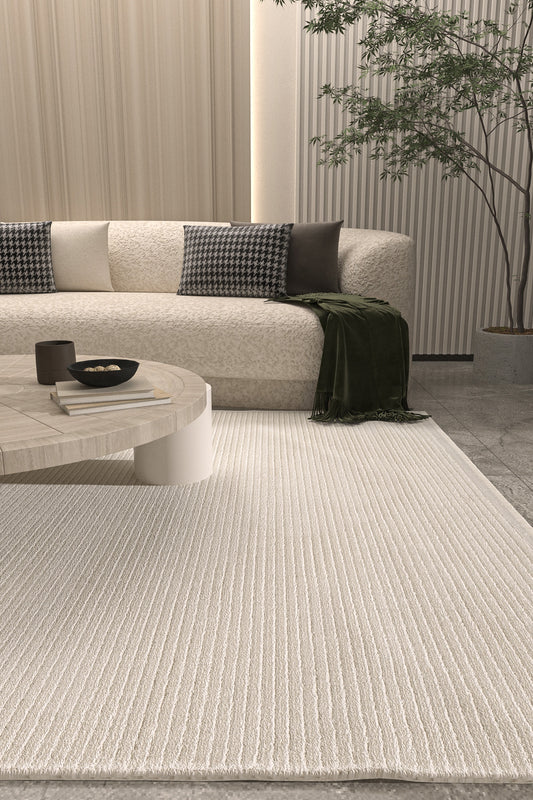 Soft Woven Carpet | Scandinavian Style Carpet | Demaer Home Decor